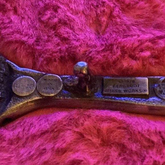 Bergmot Brass Works 1979 wrench belt buckle. Made in USA on wrench. RARE - Picture 2 of 4